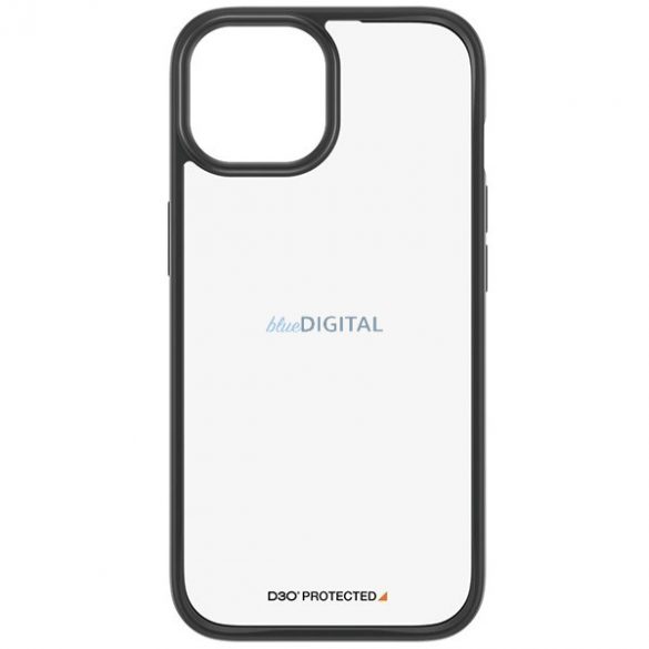 Husă PanzerGlass ClearCase pentru iPhone 15 cu certificare militară - transparentă și neagră