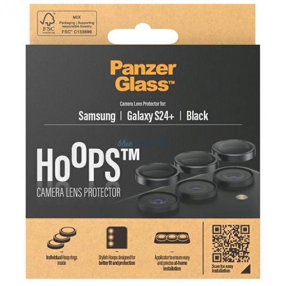 PanzerGlass Hoops Protectie camera pentru Samsung Galaxy S24+ - cu cadru negru