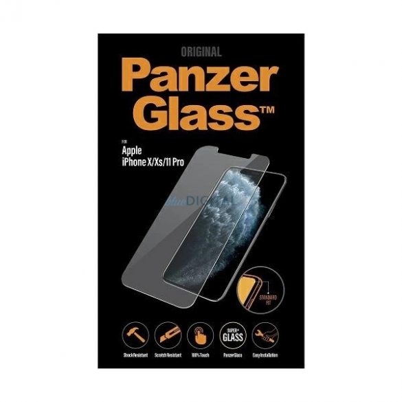 Sticlă securizată PanzerGlass Standard Super+ pentru iPhone X / XS / 11 Pro