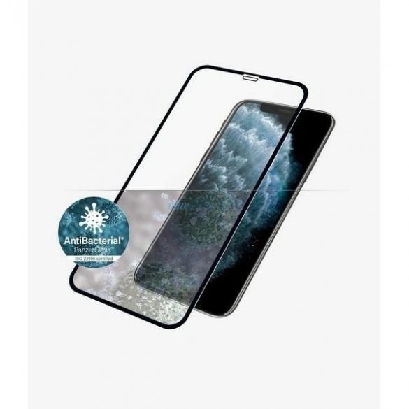 Sticla securizata PanzerGlass E2E Super+ pentru iPhone X / XS /11 Pro - cu rama neagra