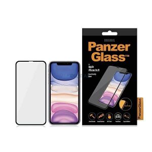 Sticla securizata PanzerGlass E2E Super+ pentru iPhone XR / 11 - cu rama neagra