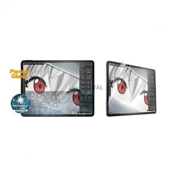 Folie antibacteriană PanzerGlass GraphicPaper cu filtru de strălucire pentru iPad Pro 12.9" 2018 / 2020 / 2021