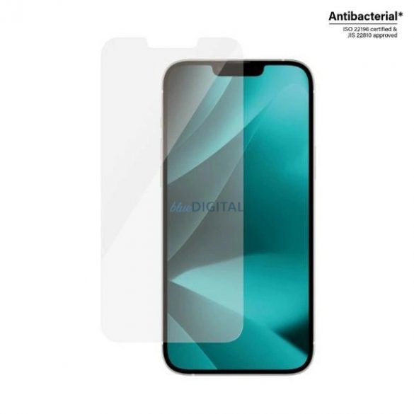 Sticlă antibacteriană PanzerGlass Classic Fit pentru iPhone 14 Plus / 13 Pro Max