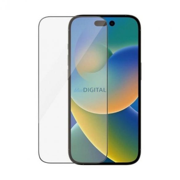 Sticlă călită antibacteriană PanzerGlass Ultra-Wide Fit pentru iPhone 14 Pro