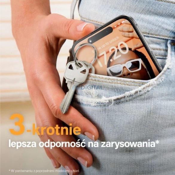 Sticlă călită PanzerGlass Ultra-Wide Fit cu poziționator pentru iPhone 15 Plus