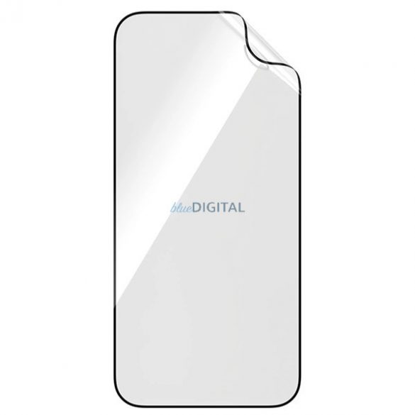 Sticlă hibridă PanzerGlass Matrix Ultra-Wide-Fit pentru iPhone 15 Pro cu poziționator