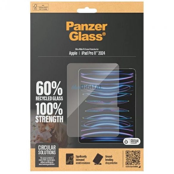 Sticlă călită PanzerGlass Ultra-Wide Fit pentru iPad Pro 11" 2024