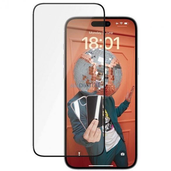 PanzerGlass Ceramic Protection sticla ceramica pentru iPhone 15 Plus cu pozitionator