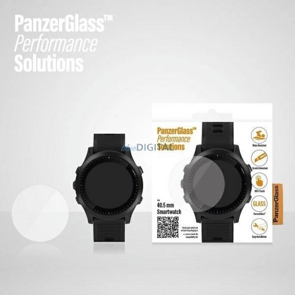 Protecție ecran PanzerGlass SmartWatch pentru ceasurile inteligente Garmin/Polar/Fossil 40,5 mm