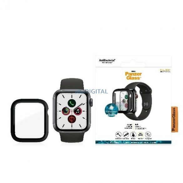 Carcasă PanzerGlass Full Body pentru Apple Watch 4/5/6/SE 40mm - Negru