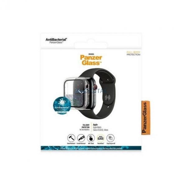 Husă PanzerGlass Full Body pentru Apple Watch 4 / 5 / 6 / SE 44 mm - Transparentă