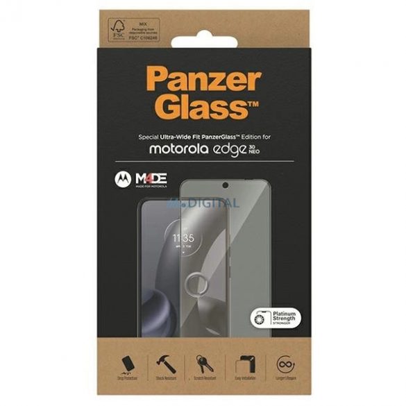 Sticlă călită PanzerGlass Ultra-Wide Fit pentru Motorola Moto Edge 30 Neo