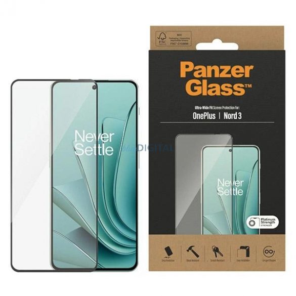 Sticlă temperată PanzerGlass Ultra-Wide Fit pentru OnePlus Nord 3