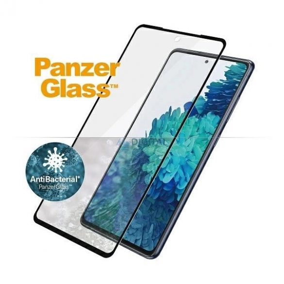 Sticlă antibacteriană PanzerGlass E2E Microfractură pentru Samsung Galaxy S20 FE - cu cadru negru