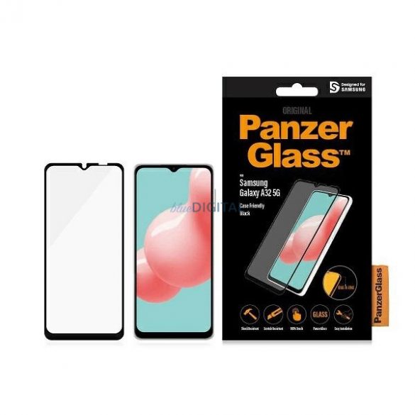 PanzerGlass E2E Sticla securizata obisnuita pentru Samsung Galaxy A32 5G - cu rama neagra