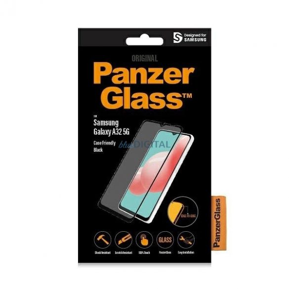 PanzerGlass E2E Sticla securizata obisnuita pentru Samsung Galaxy A32 5G - cu rama neagra