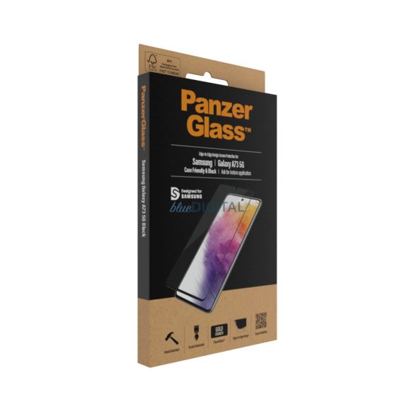 PanzerGlass E2E Sticla securizata obisnuita pentru Samsung Galaxy A73 - cu rama neagra