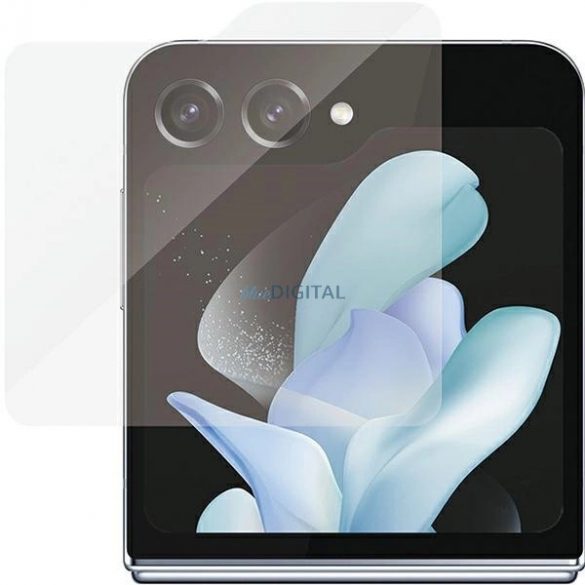 Sticlă antibacteriană PanzerGlass Classic Fit pentru Samsung Galaxy Z Flip 5