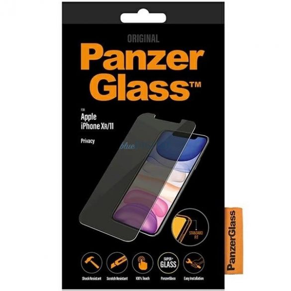 Sticlă călită PanzerGlass Standard Fit privatizată pentru iPhone XR/11