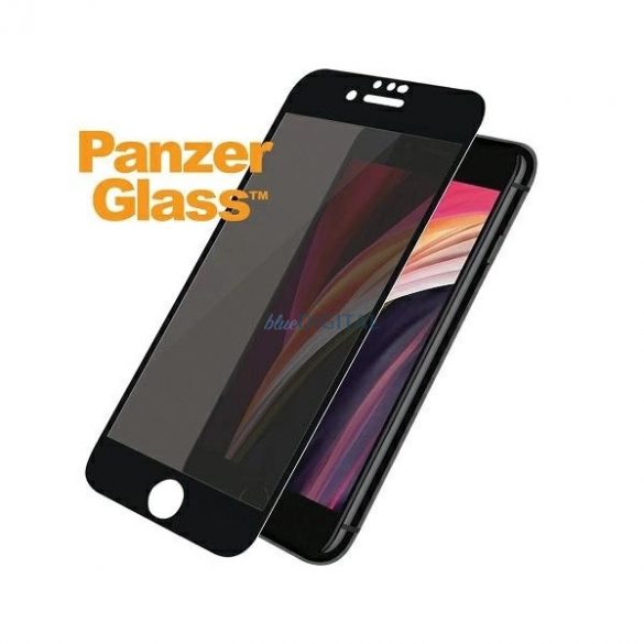 PanzerGlass E2E Super+ sticla securizata pentru intimitate pentru iPhone 6 / 6s / 7 / 8 / SE 2020 / SE 2022 - cu cadru negru