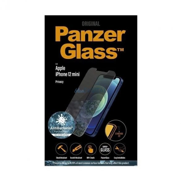 PanzerGlass Standard Super+ sticla securizata cu privatizare antibacteriana pentru iPhone 12 mini