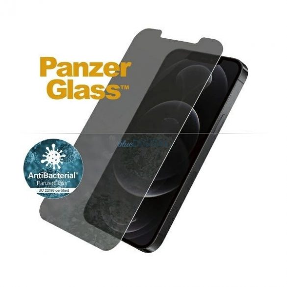 PanzerGlass Standard Super+ sticla securizata antibacteriana pentru intimitate pentru iPhone 12 / 12 Pro