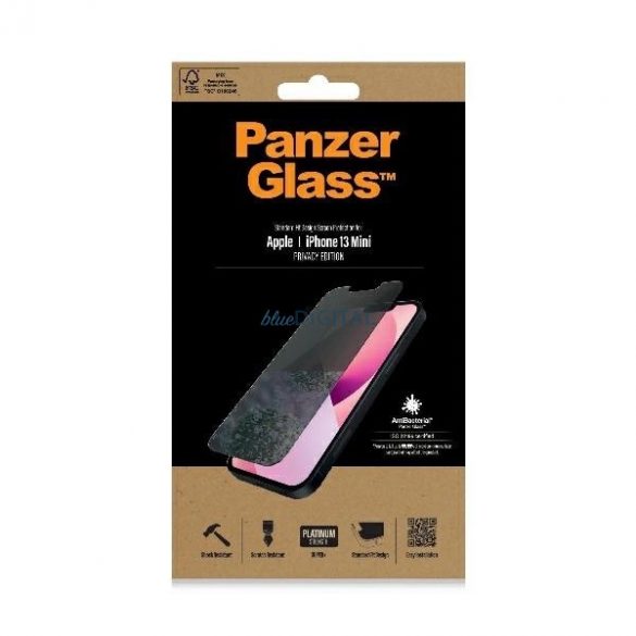 PanzerGlass Standard Super+ sticla securizata cu privatizare antibacteriana pentru iPhone 13 mini