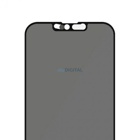 PanzerGlass E2E Sticlă de confidențialitate antibacteriană cu microfractură cu protecție pentru cameră pentru iPhone 13/13 Pro - Cu cadru negru