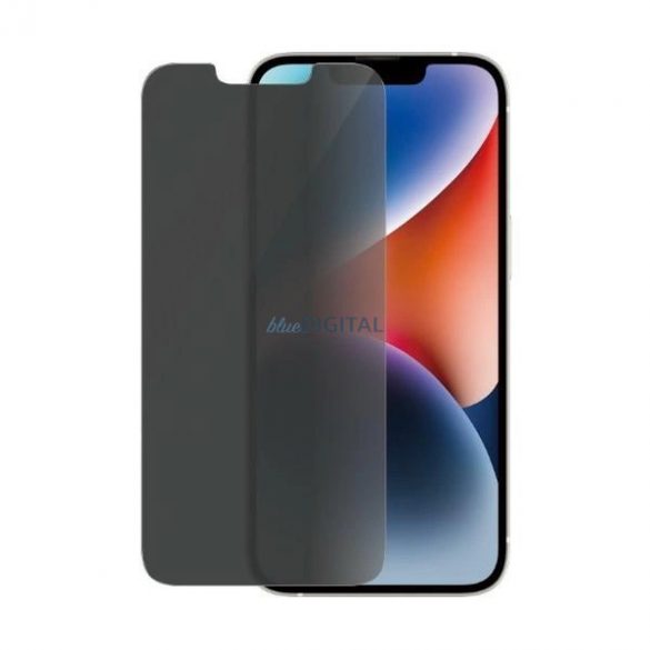 Sticlă antibacteriană PanzerGlass Classic Fit Privacy pentru iPhone 14/13 Pro/13