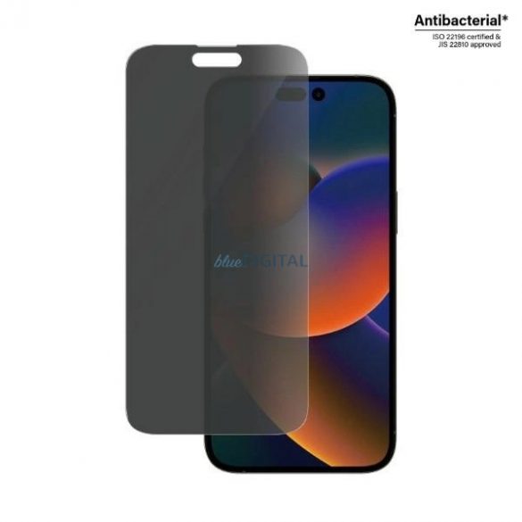 Sticlă antibacteriană PanzerGlass Classic Fit pentru iPhone 14 Pro Max