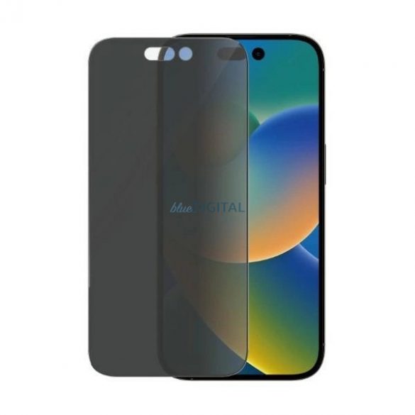 PanzerGlass Ultra-Wide Fit Sticlă securizată Antibacterian Privacy cu poziționator pentru iPhone 14 Pro