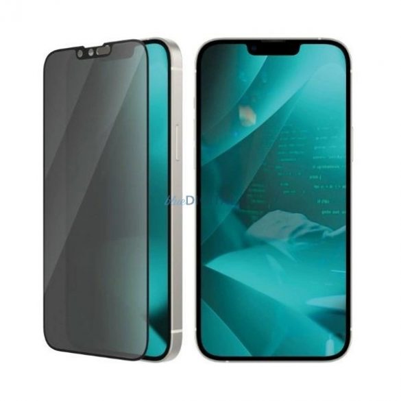 PanzerGlass Ultra-Wide Fit Sticlă securizată Antibacteriană Confidențialitate cu poziționare pentru iPhone 14 Plus / 13 Pro Max