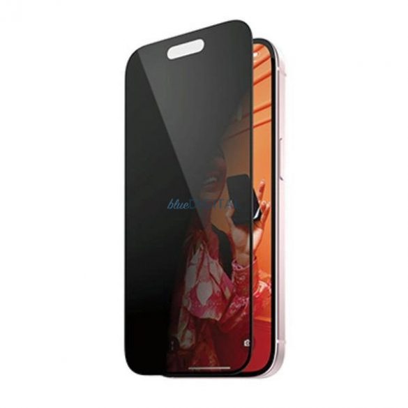 Sticlă securizată pentru confidențialitate PanzerGlass Ultra-Wide Fit cu poziționare pentru iPhone 15 Pro Max