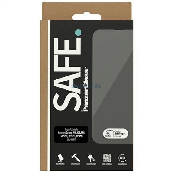 Sticlă securizată SAFE by PanzerGlass pentru Samsung Galaxy A13 / A23 / M13 / M23 5G / A23 5G - cu cadru negru