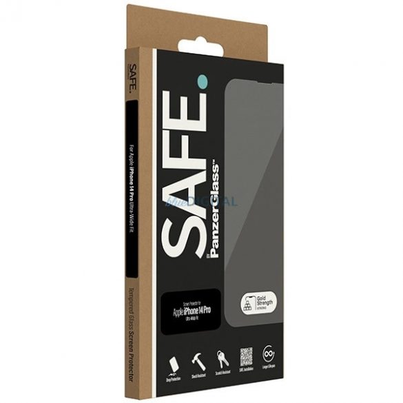 Sticlă temperată SAFE by PanzerGlass Ultra-Wide Fit pentru iPhone 14 Pro