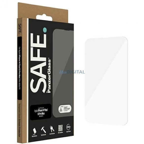 Sticlă temperată SAFE by PanzerGlass Ultra-Wide Fit pentru iPhone 14 Plus / 13 Pro Max