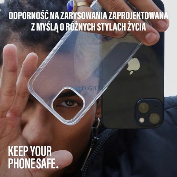 Husa TPU reciclata SAFE by PanzerGlass pentru iPhone 15 Plus - transparenta