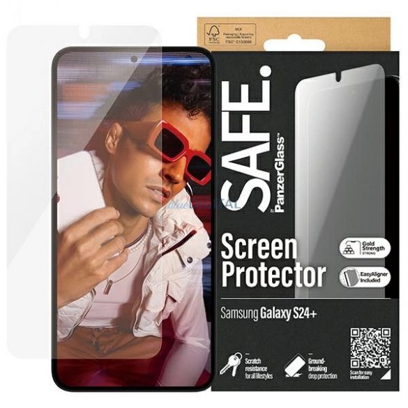 Sticlă temperată SAFE by PanzerGlass Ultra-Wide Fit pentru Samsung Galaxy S24+