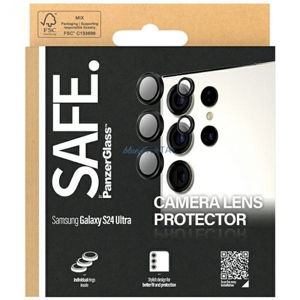 Husa pentru cameră SAFE by PanzerGlass pentru Samsung Galaxy S24 Ultra - cu cadru negru