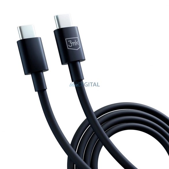 Cablu Hyper 3mk USB-C / USB-C 100W 1.2m - Negru