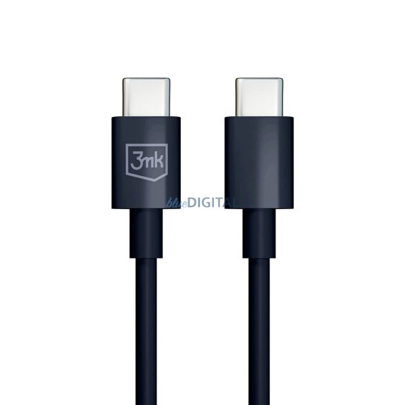 Cablu Hyper 3mk USB-C / USB-C 100W 1.2m - Negru