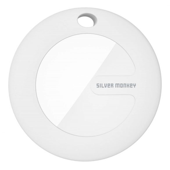 Silver Monkey Tag Carbon IP67 Locator cu Apple Find My - Negru