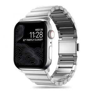 Bratara Tech-Protect SteelBand pentru Apple Watch 4 / 5 / 6 / 7 / 8 / 9 / SE / Ultra 1 / 2 (42/44/45/49 mm) - argintiu