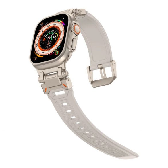 Curea Tech-Protect Delta Pro pentru Apple Watch 4 / 5 / 6 / 7 / 8 / 9 / SE / Ultra 1 / 2 (42/44/45/49 mm) - titan bej