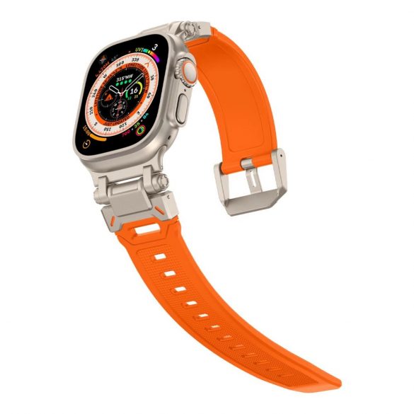 Curea Tech-Protect Delta Pro pentru Apple Watch 4 / 5 / 6 / 7 / 8 / 9 / SE / Ultra 1 / 2 (42/44/45/49 mm) - portocaliu titan