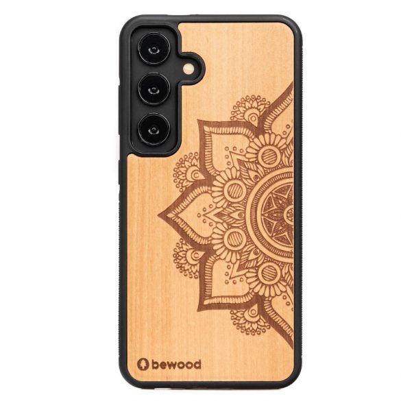 Husa din lemn Bewood Mandala Apple Tree pentru Samsung Galaxy S24 - maro deschis