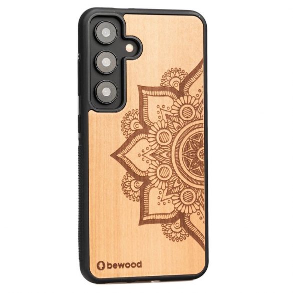 Husa din lemn Bewood Mandala Apple Tree pentru Samsung Galaxy S24 - maro deschis