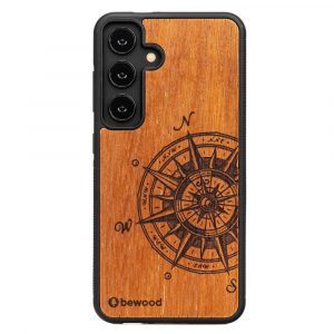 Husa din lemn Bewood Traveler Merbau pentru Samsung Galaxy S24 - maro deschis