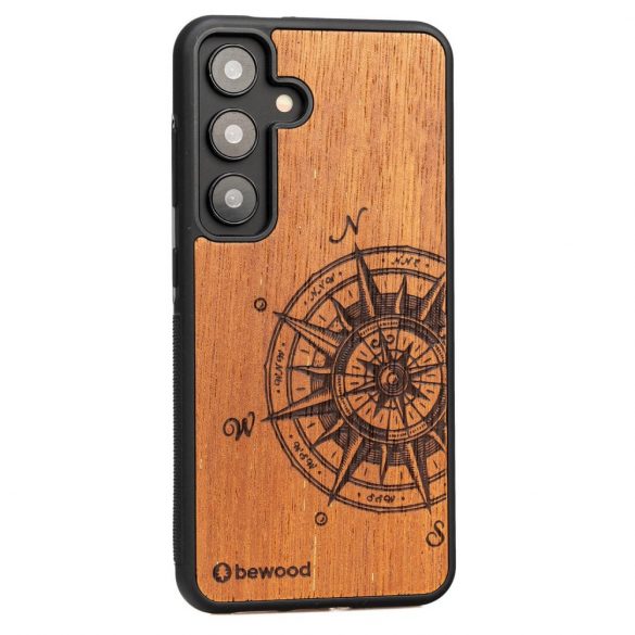 Husa din lemn Bewood Traveler Merbau pentru Samsung Galaxy S24 - maro deschis