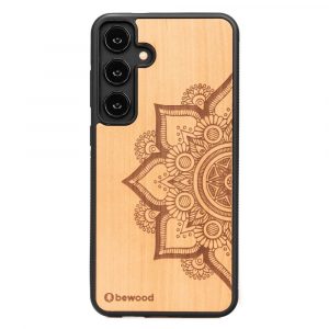 Husa din lemn Bewood Mandala Apple Tree pentru Samsung Galaxy S24+ - maro deschis